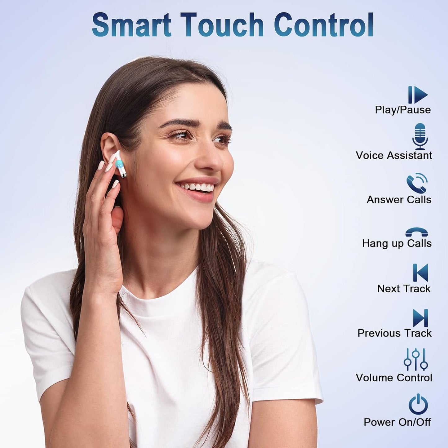 Auriculares Wasart J55 Inalámbricos Bluetooth 5.3