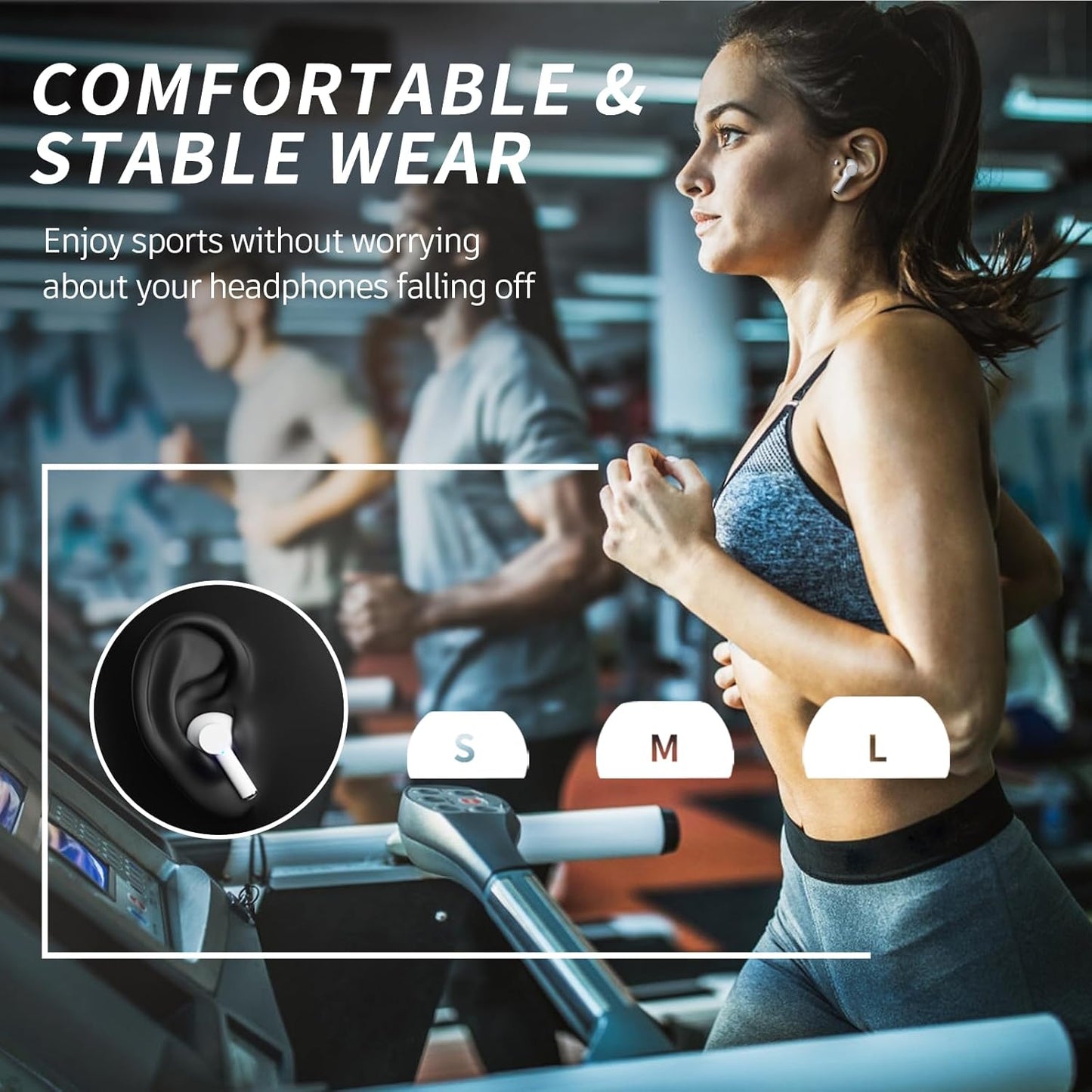 Carego - Auriculares inalámbricos Bluetooth.