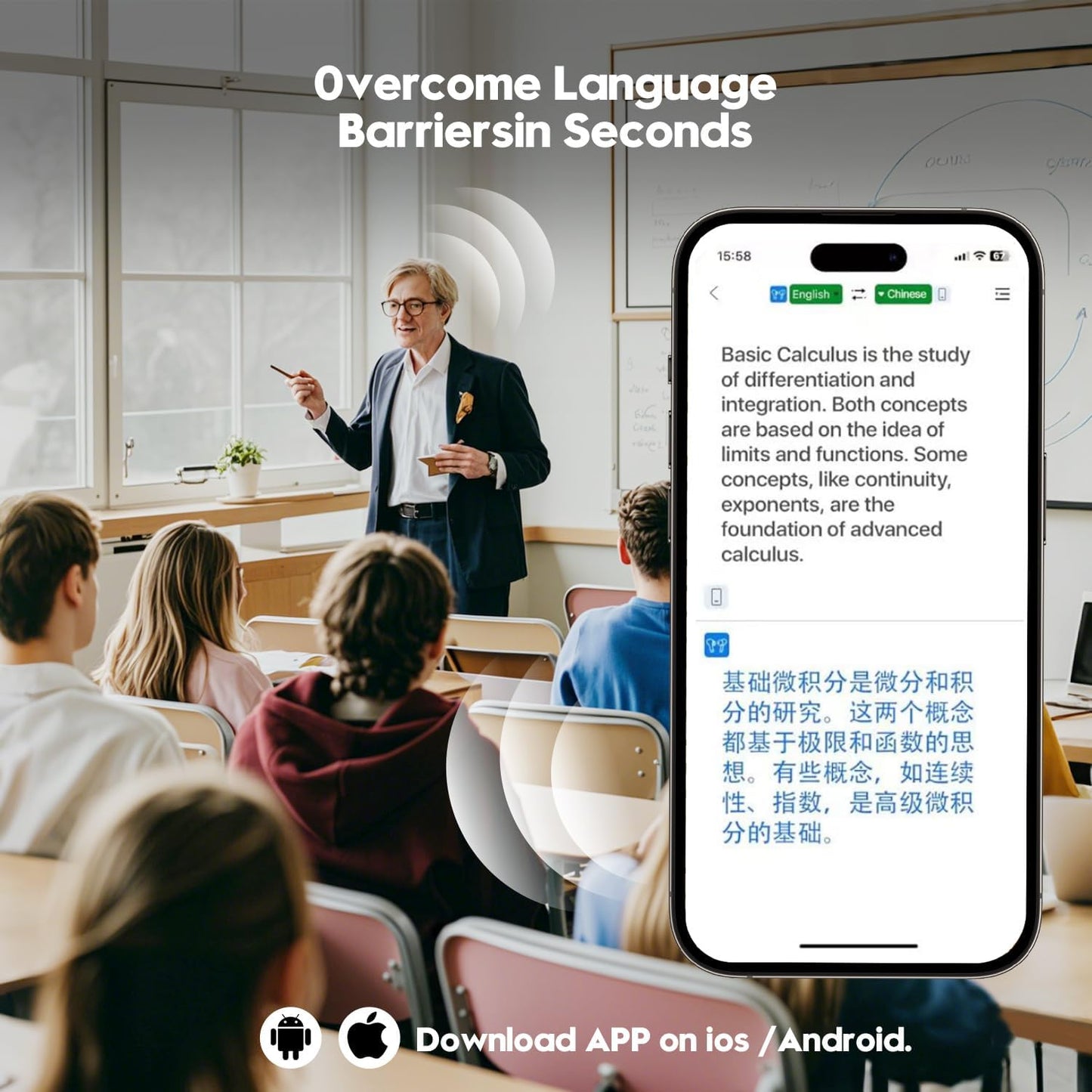 Auriculares traductores compatibles iOS Android