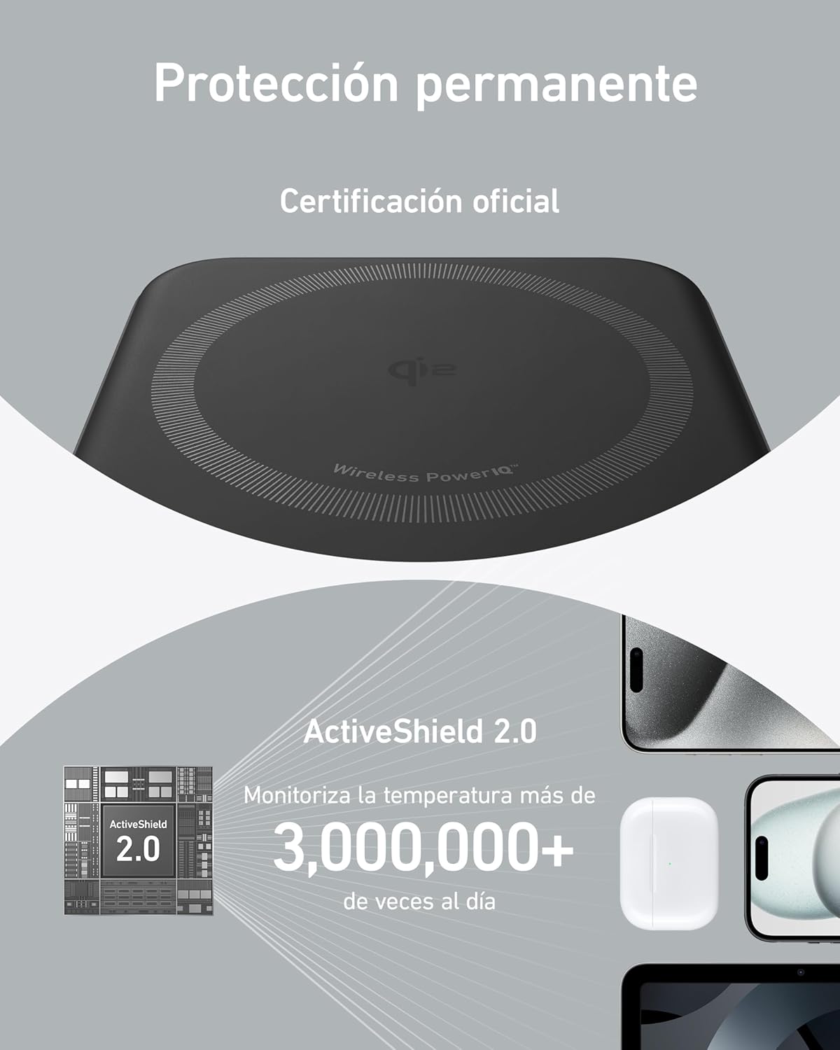 Anker Power Bank MagGo, Certificado Qi2 de Carga Ultra rápida.
