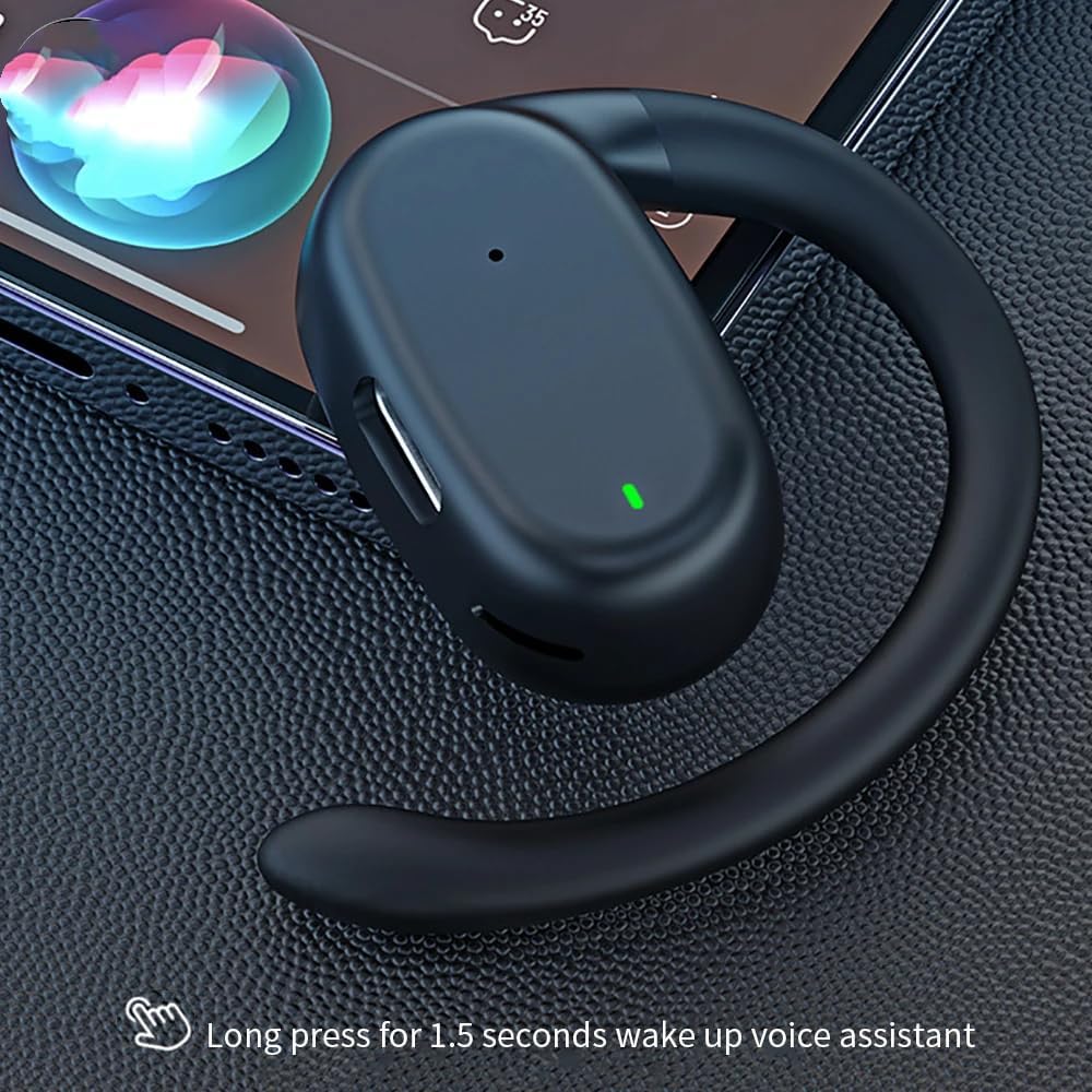 YJ76 Over Earphone Ear Hook Wireless BT 5.2 Single Left OWS.