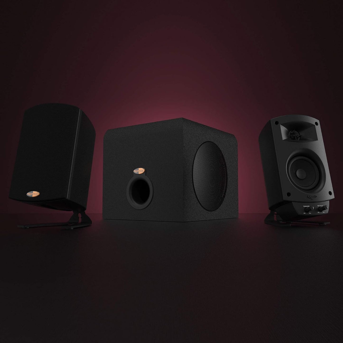 Bocinas Klipsch ProMedia 2.1 THX, 260w Salida, Bluetooth USB Aux.