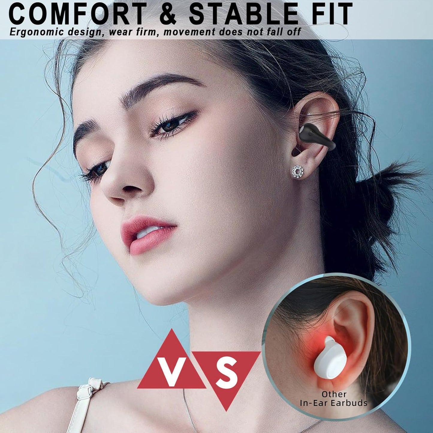 Auriculares YYK-Q71 De Conducción Ósea Abierta Bluetooth Gris