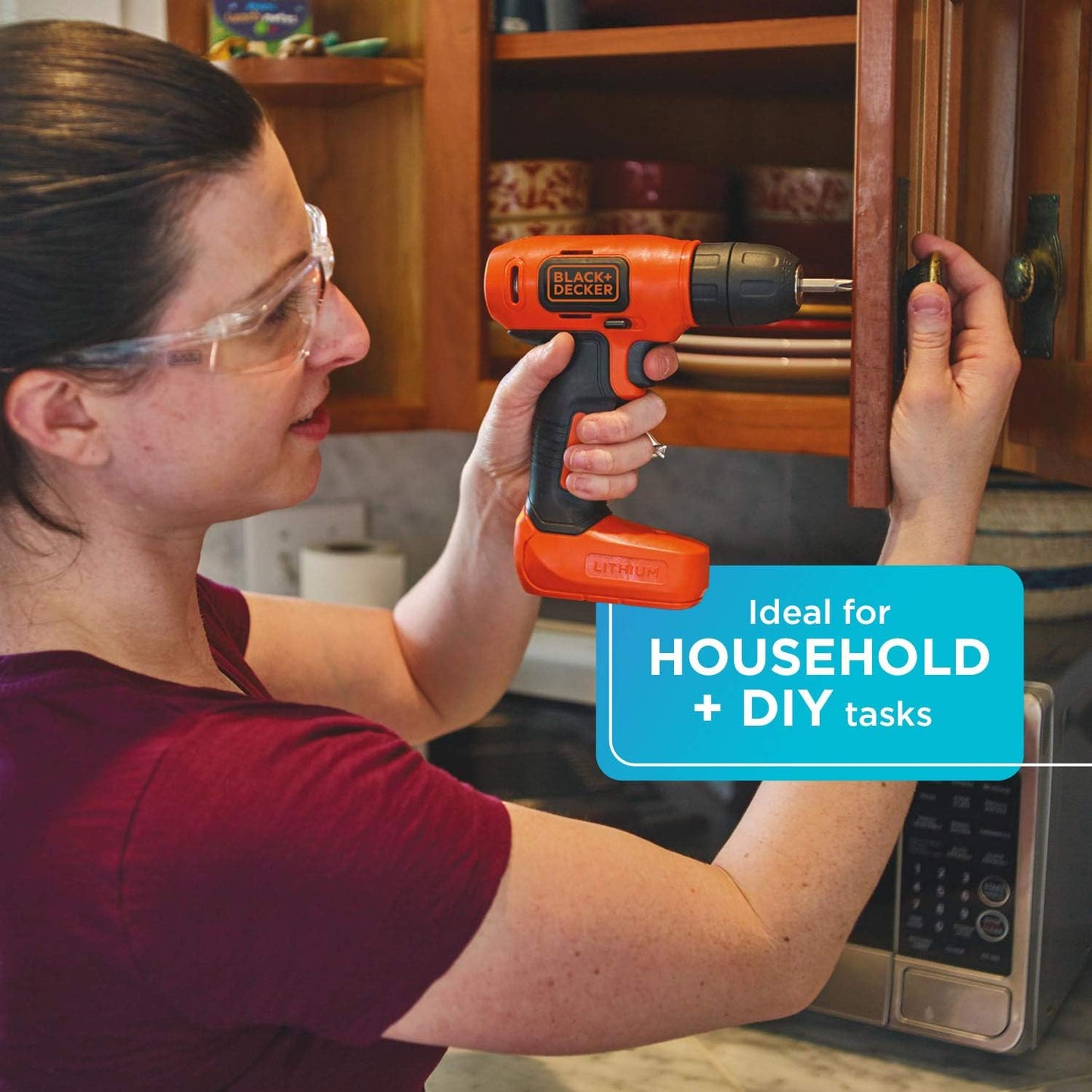 Taladro inalámbrico BLACK+DECKER 8 V Máx. (BDCD8C)