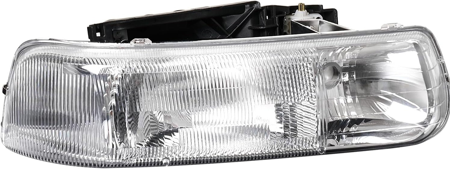 Conjunto de faros delanteros transparentes comp Silverado 00-06 Tahoe Suburban