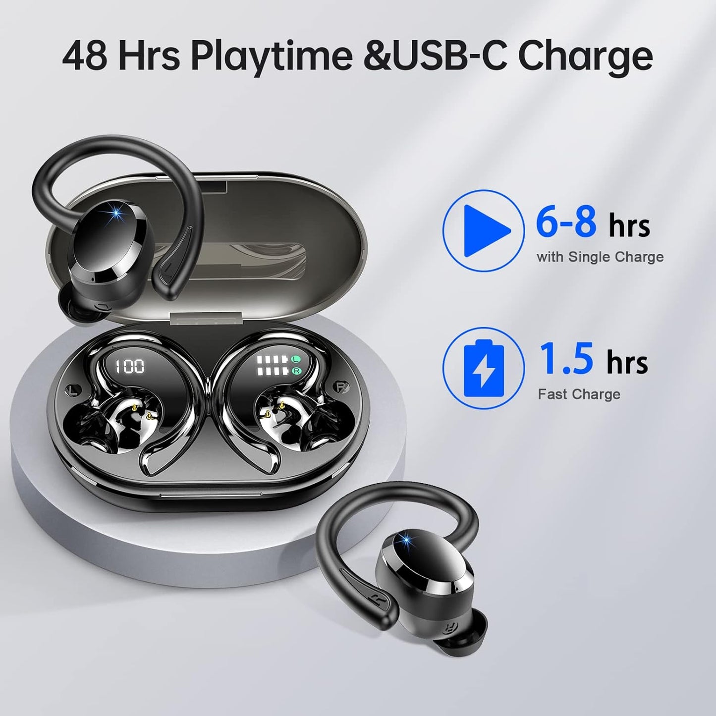 Audífonos inalámbricos Rulefiss Q38 con micrófono HD