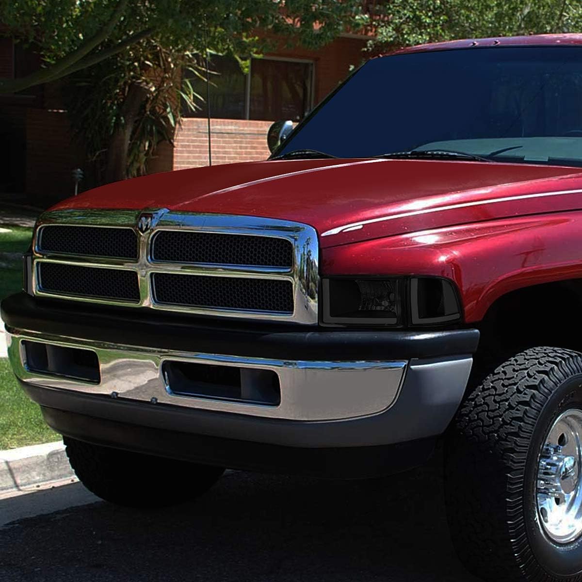 Faros delanteros LED ahumados/transparentes, Dodge Ram 94-02