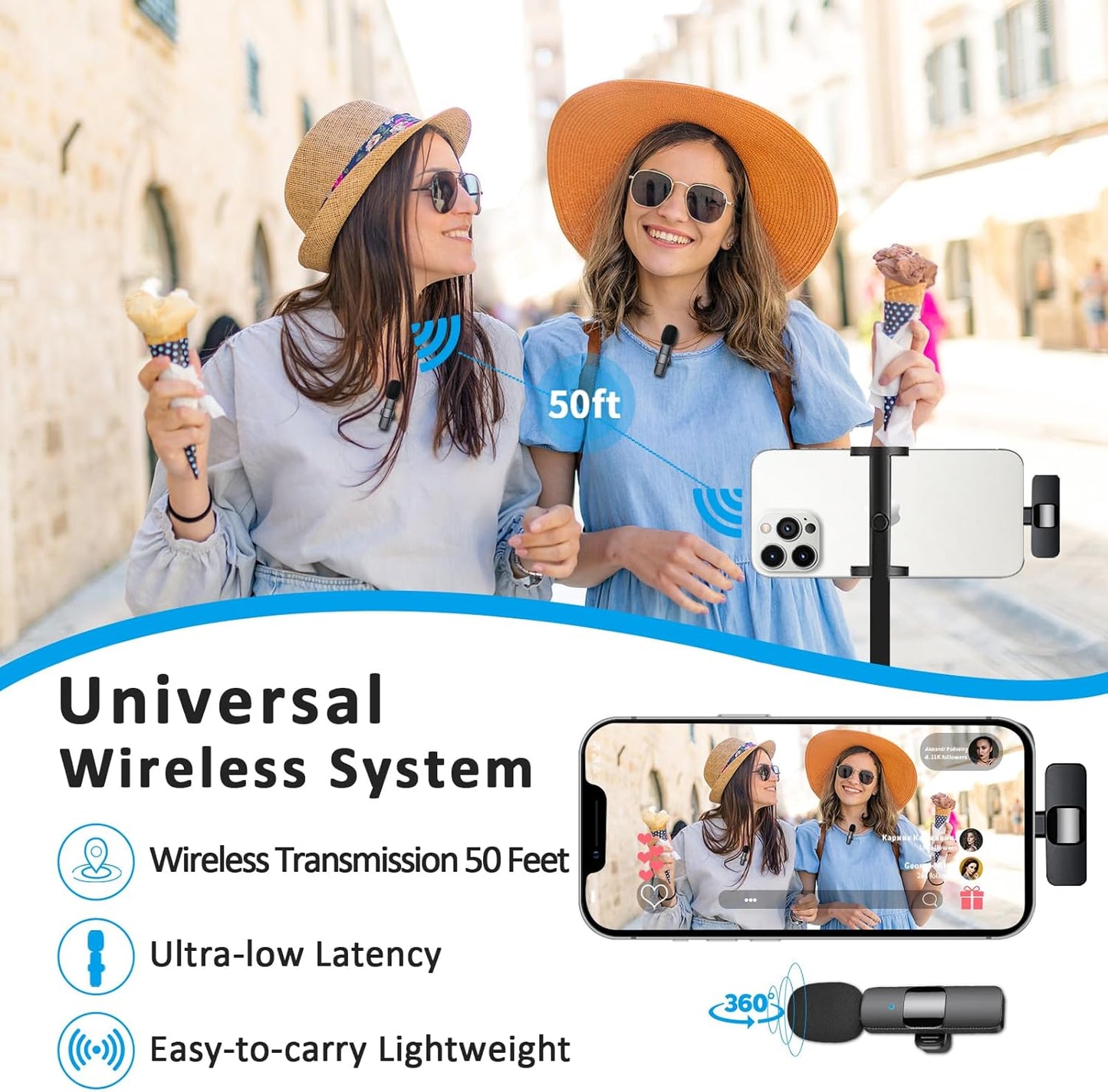 Mini microfono inalambrico Maybesta para iphone