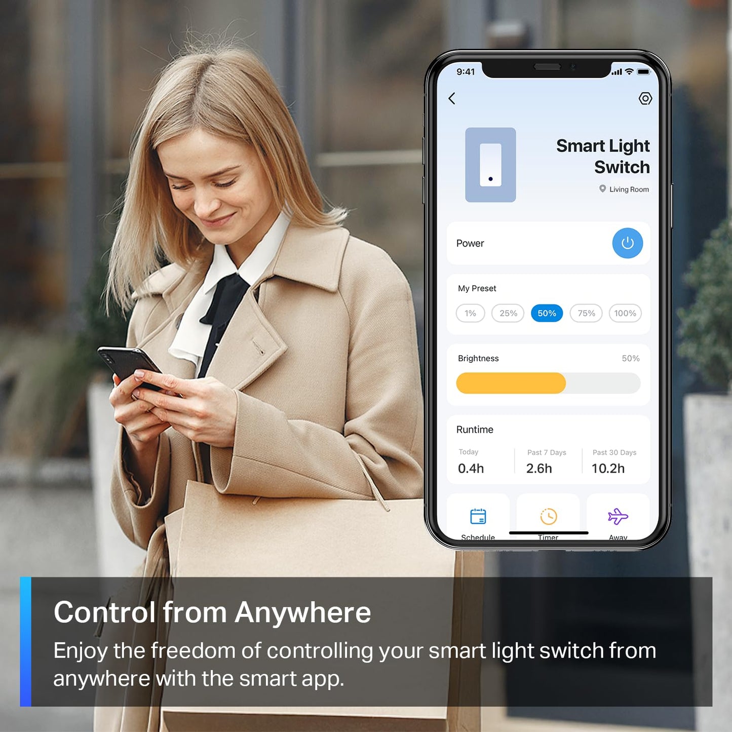 TP-Link Matter Smart Dimmer Switch: Control de voz con Siri.