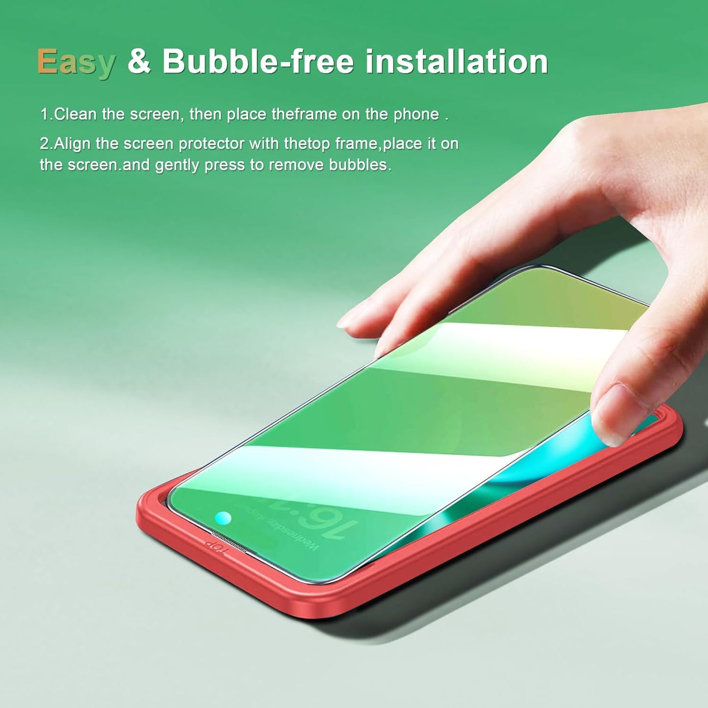 Paquete de 2 protectores de privacidad iPhone 16 pro max