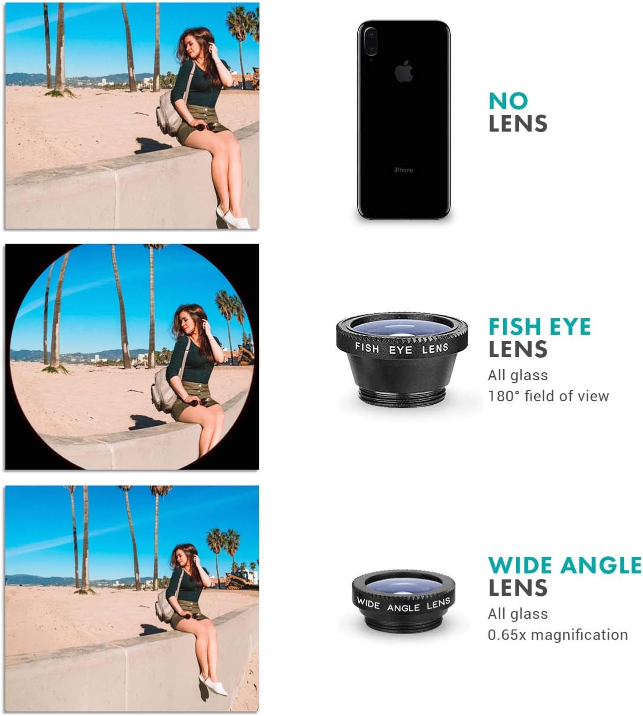 Equipo completo de video para smartphone con micrófono estéreo integrado