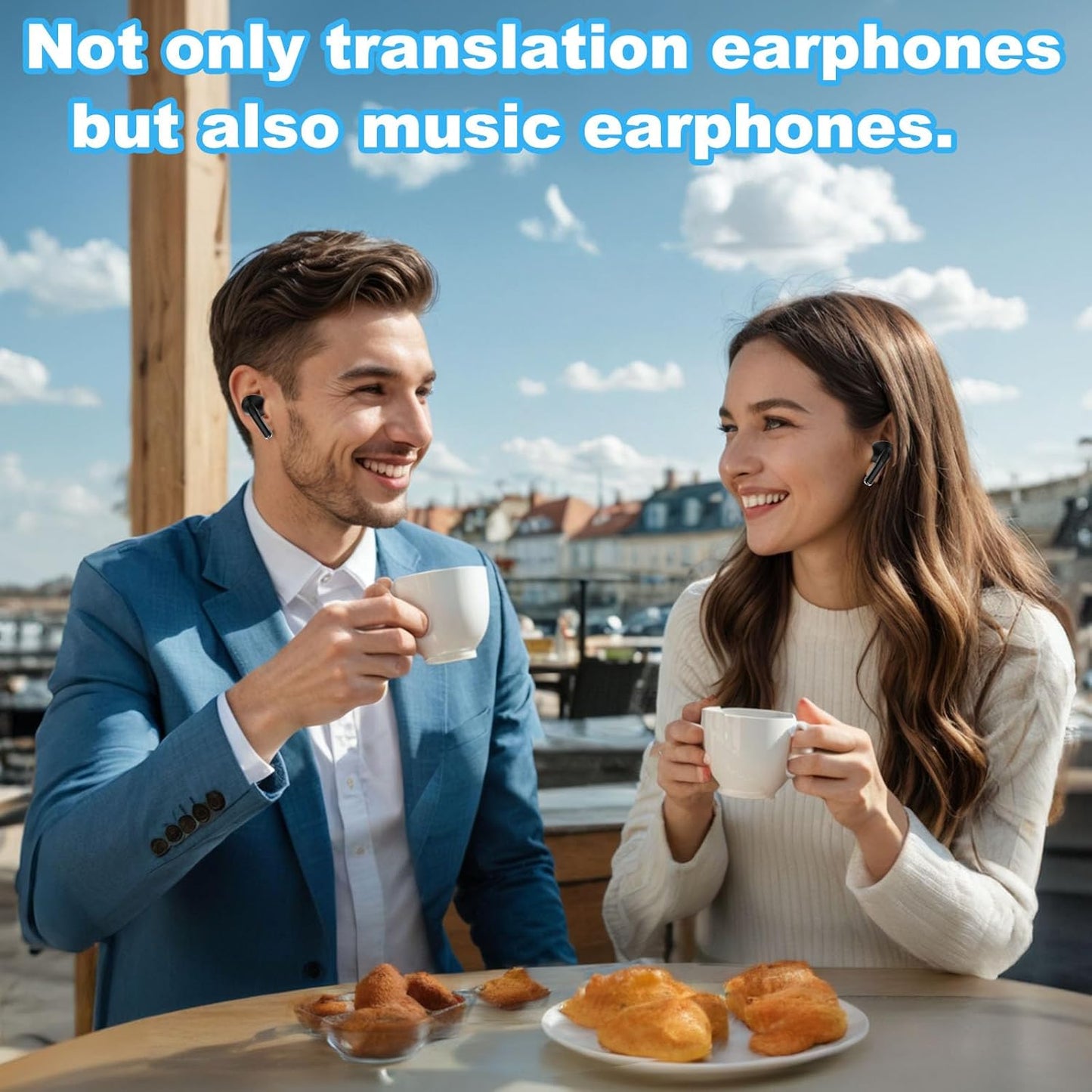 Audífonos traductores de idiomas en tiempo real, A8, (USADO).