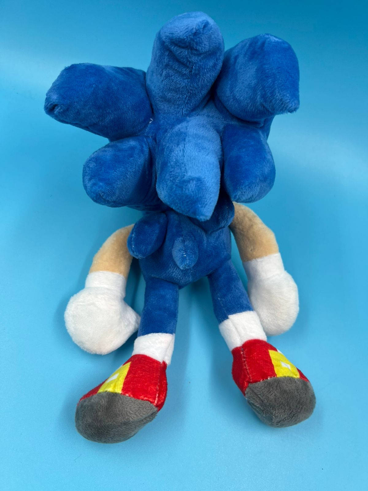 Peluche de Sonic 26cmx11cm clasico azul juguete