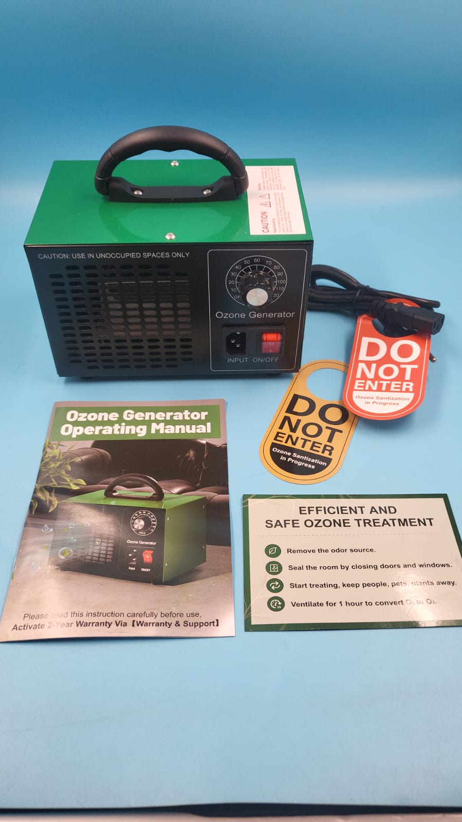 Generador de ozono 45.000 mg/h, purificador de aire O3 industrial/doméstico