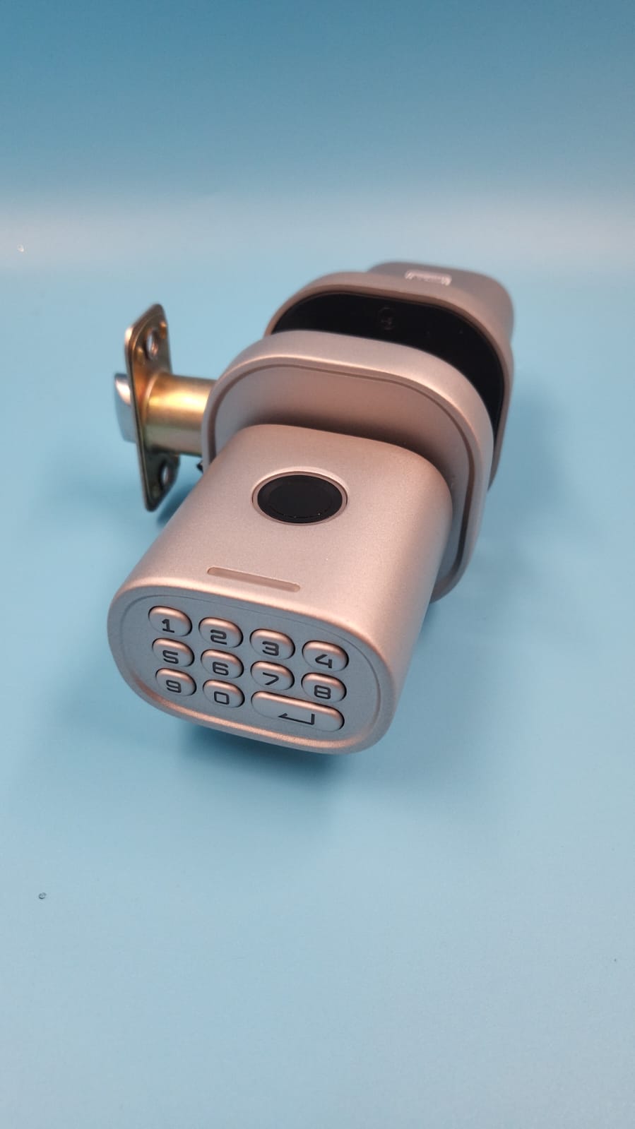Cerradura de puerta de entrada sin llave con teclado biométrico, USADO ThorBolt
