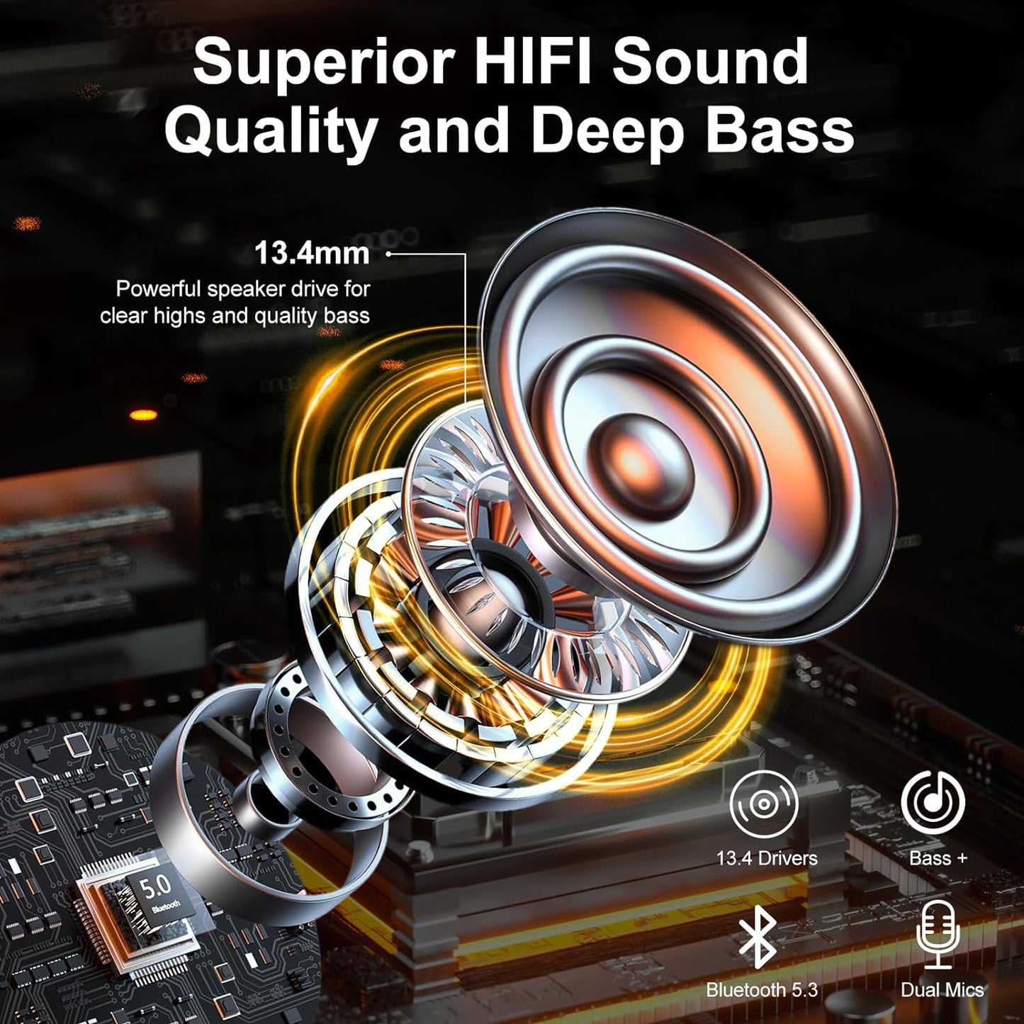 Auriculares inalámbricos Pomuic W23 Bluetooth (USADO)