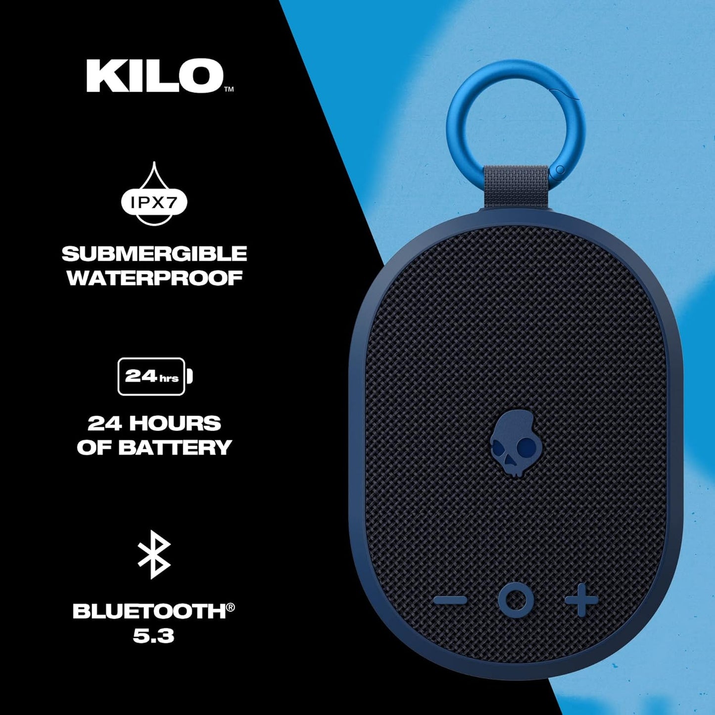 Skullcandy Kilo, Altavoz Bluetooth inalámbrico, Impermeable.