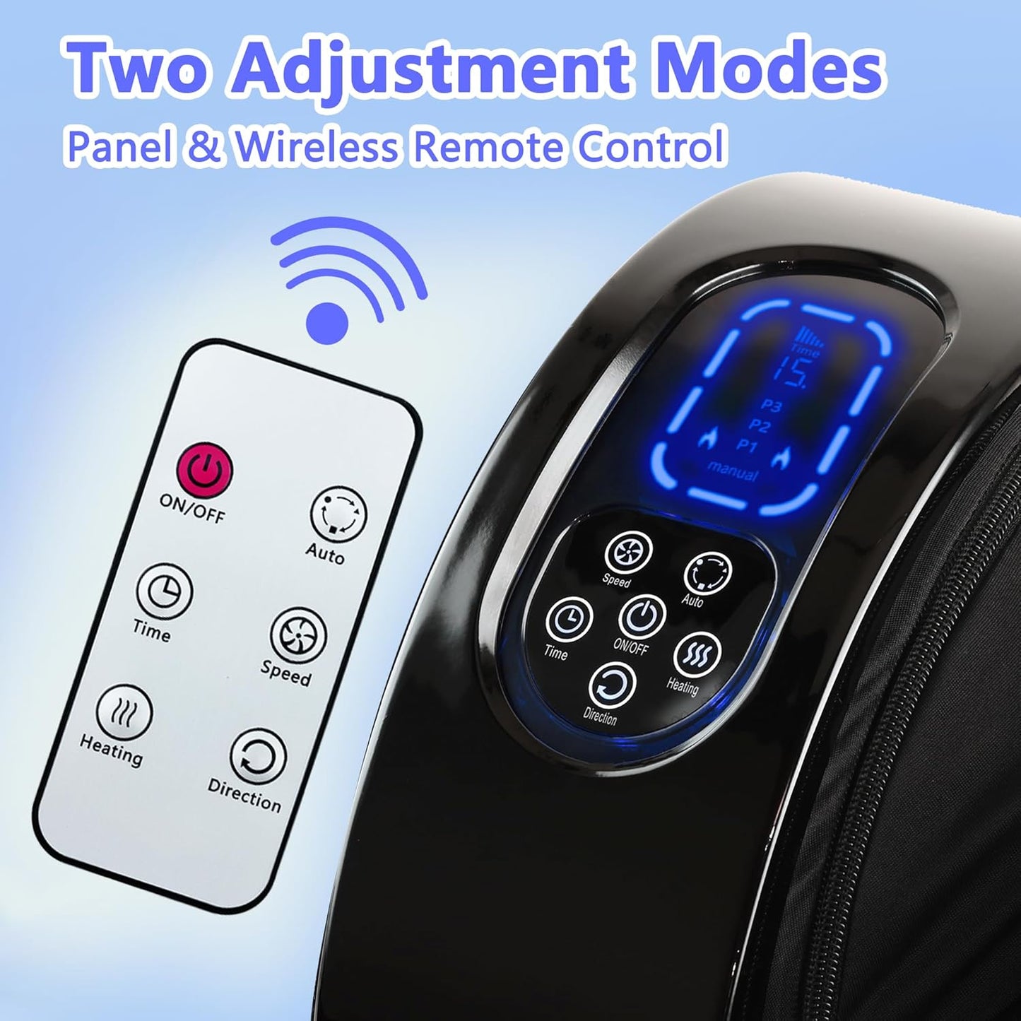 Masajeador de pies Shiatsu con calor, alivio del dolor y terapia de calor.