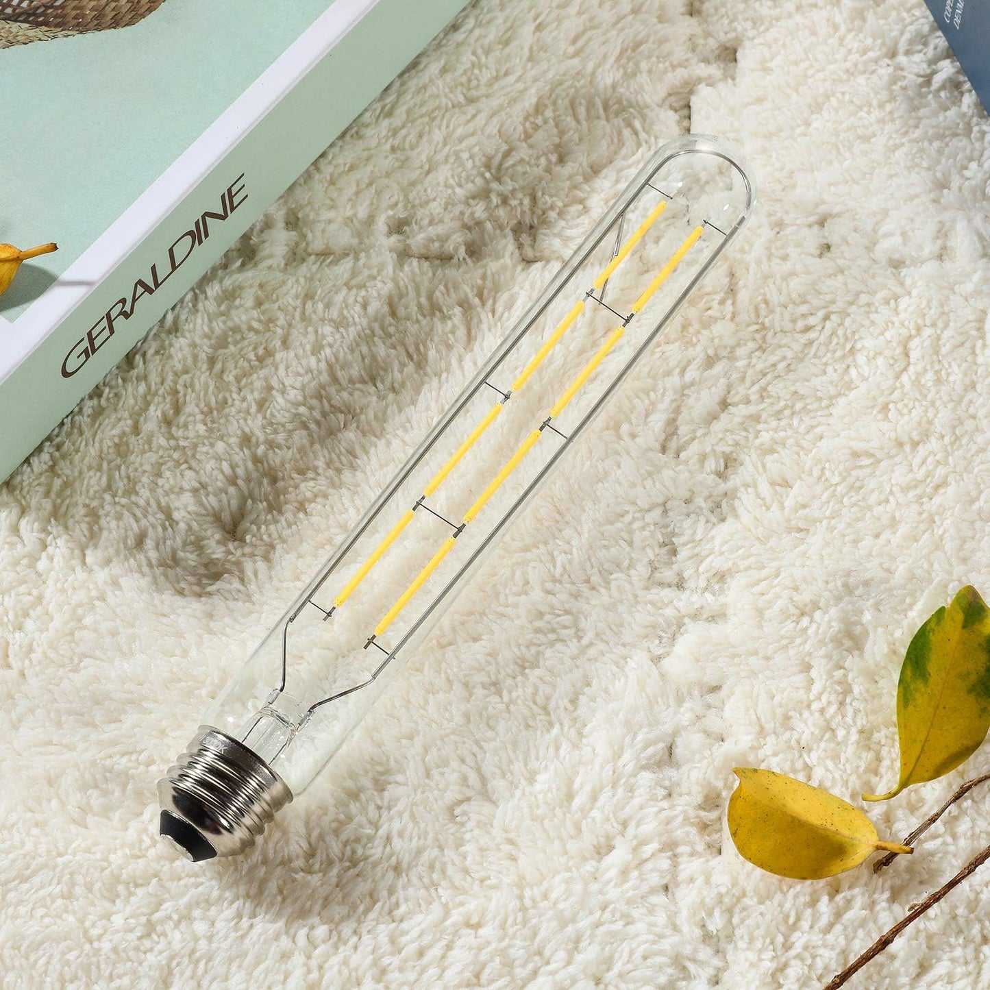 Bombilla tubular LED, Edison, regulable, 8 W, T10/T30, 4pcs.