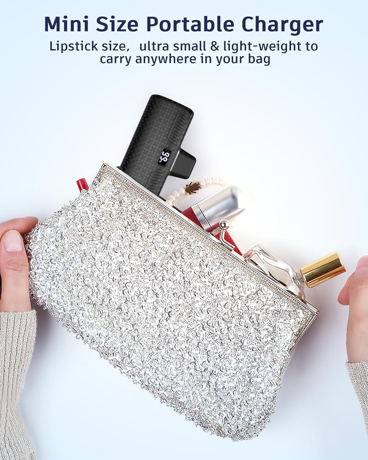 GIN FOXI Paquete de 2 cargadores portátiles para iPhone.