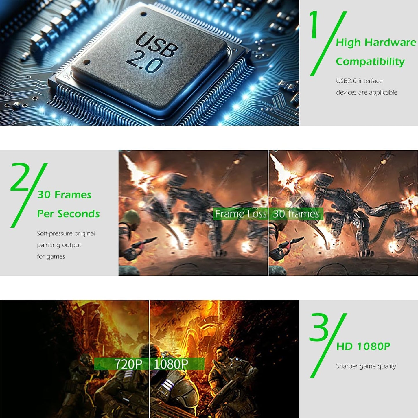 Tarjeta de captura de video HDMI 4K.