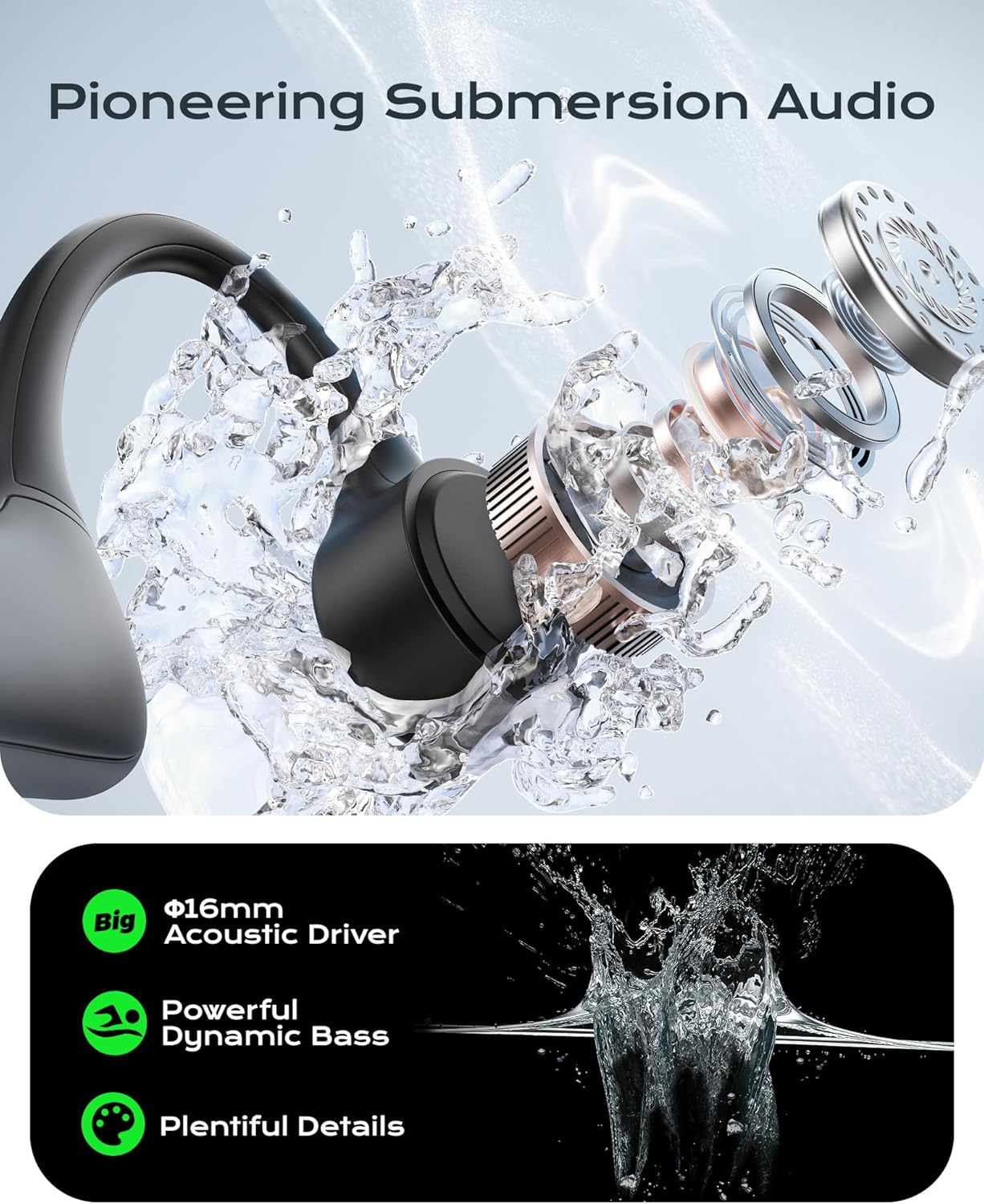 Auriculares deportivos de oreja abierta DEMICEA X6