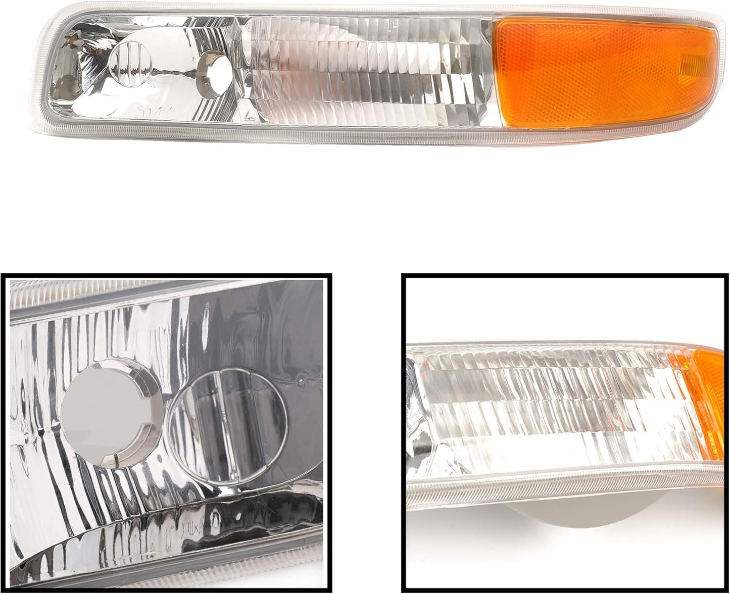 Faros transparentes cromadas para Silverado 00-06 Tahoe Suburban 1500 2500/99-02
