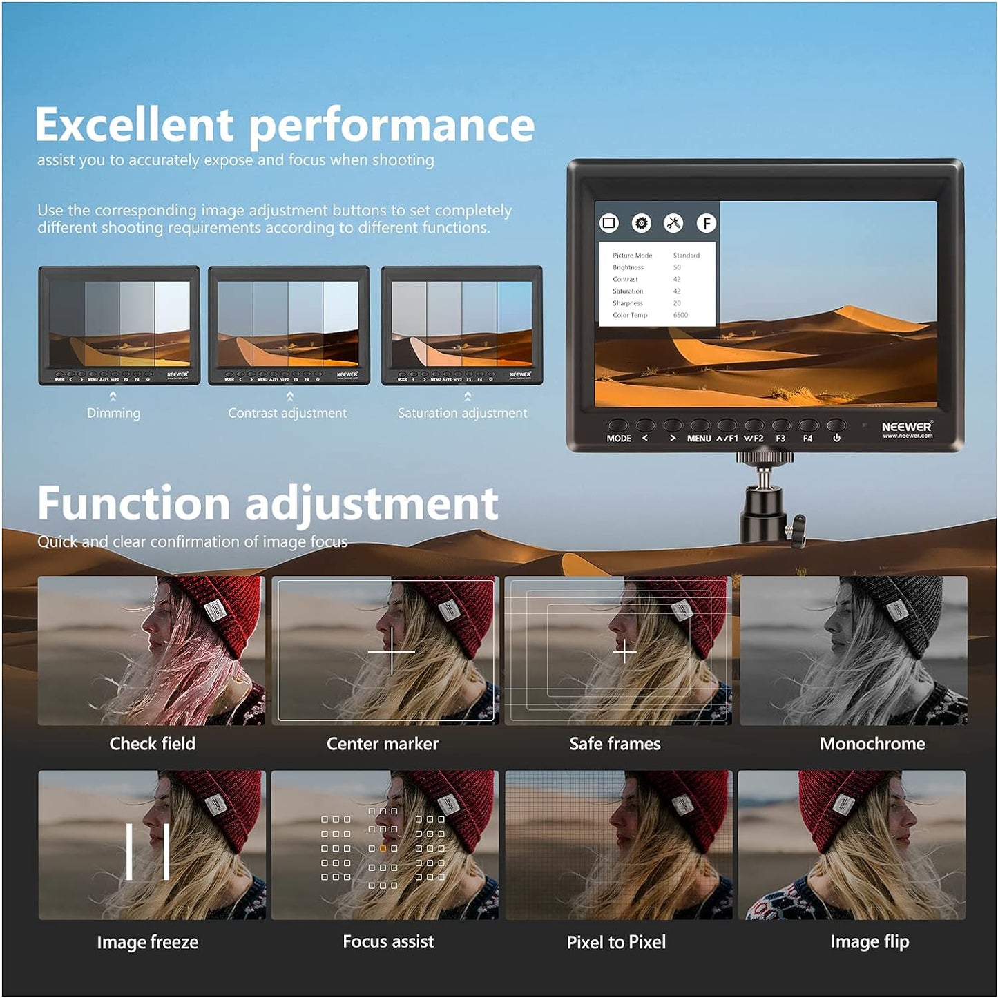 NEEWER F100 Cámara de 7 Pulgadas Monitor (USADO)