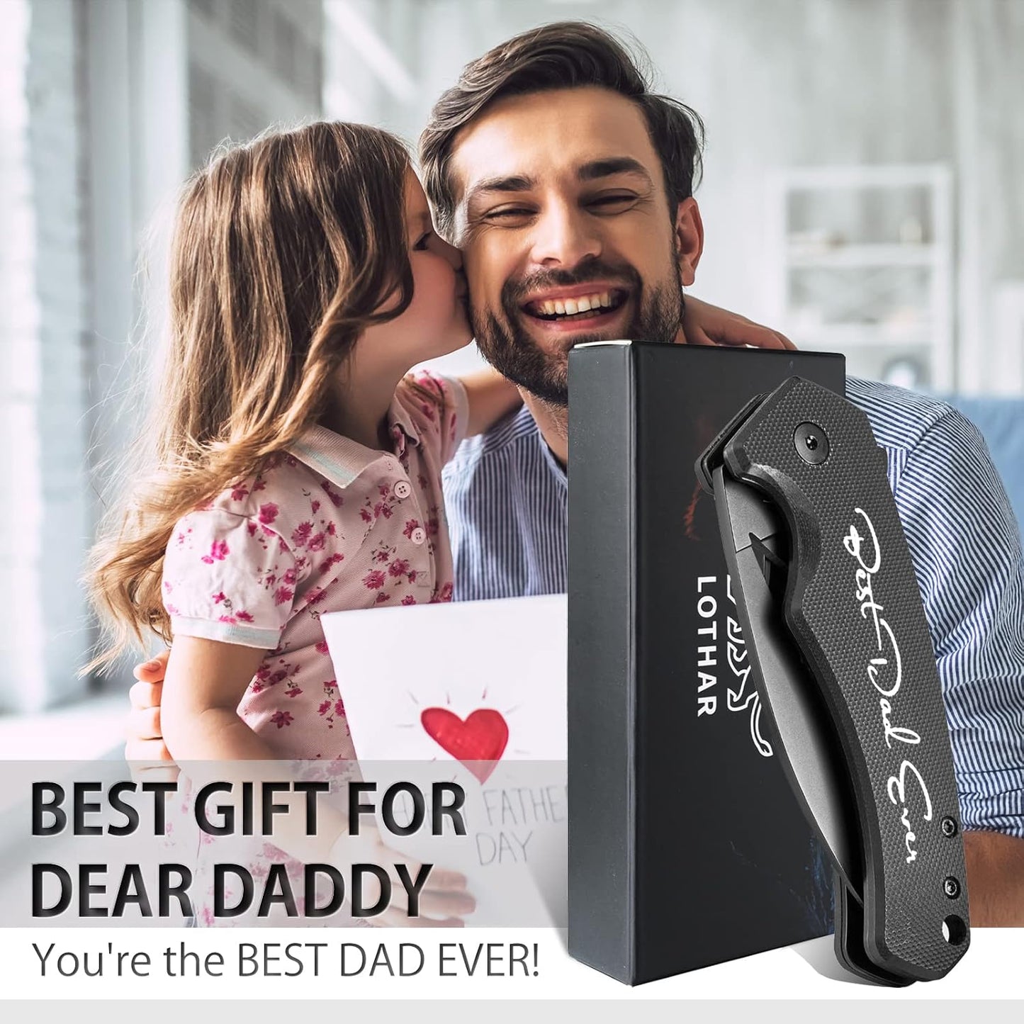 Cuchillo Deportivo Lothar, Grabado De Regalo Para Papá.