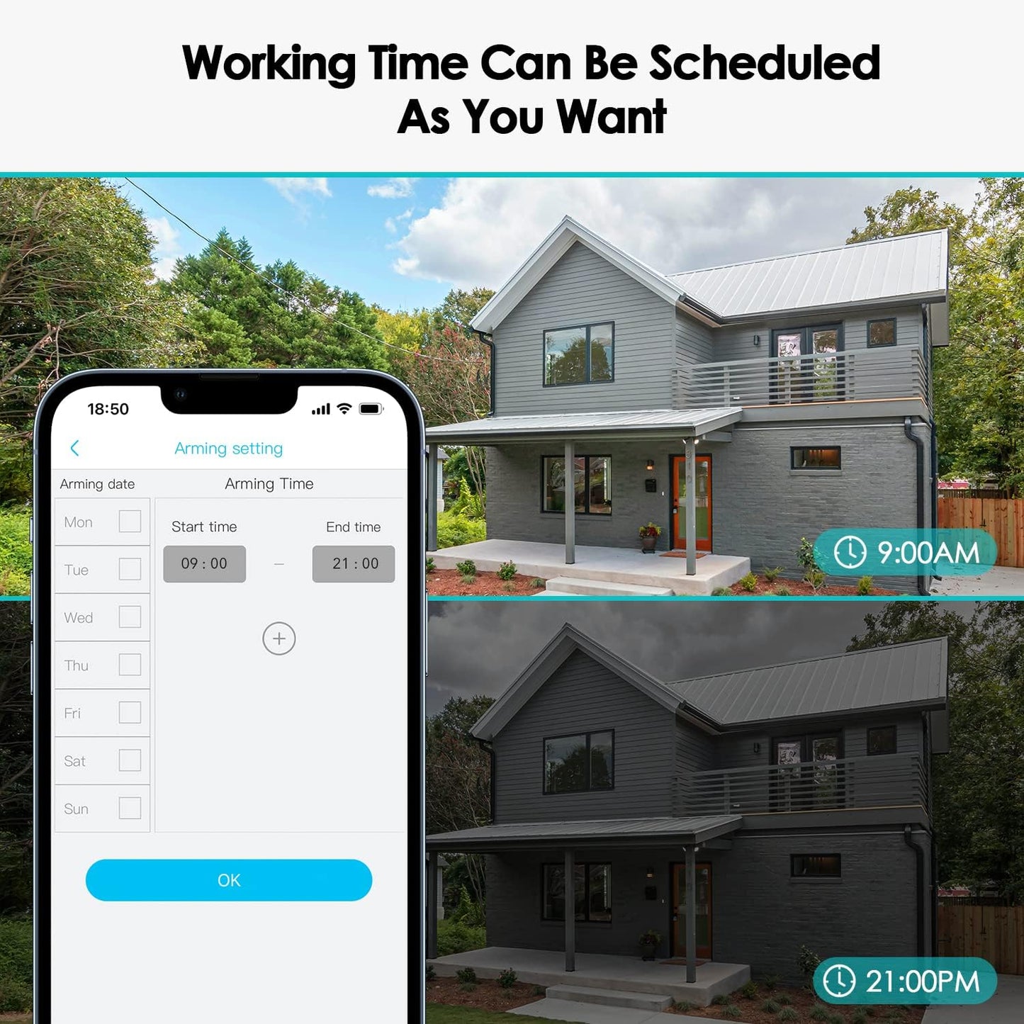 Cámaras de Seguridad solares inalámbricas para Exterior.