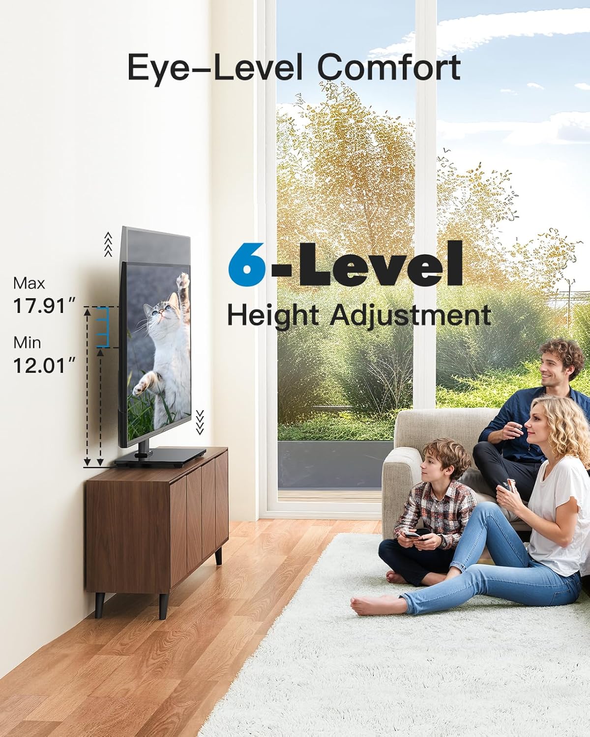 PERLESMITH Soporte Universal para TV – Soporte para TV de 32 a 55 Pulgadas