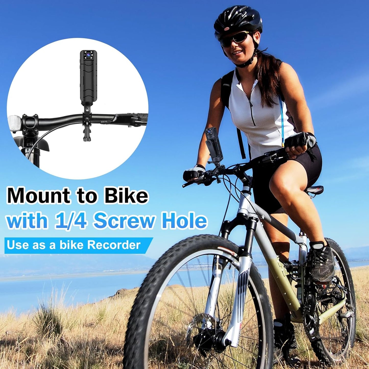 Sixmou Cámara Corporal HD 1296P Con Audio y Video.