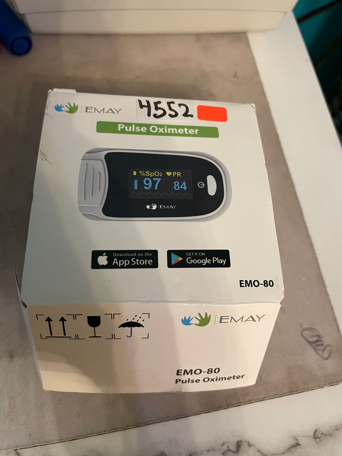 EMAY Monitor de oxígeno para dormir con capacidad de grabación incorporada.