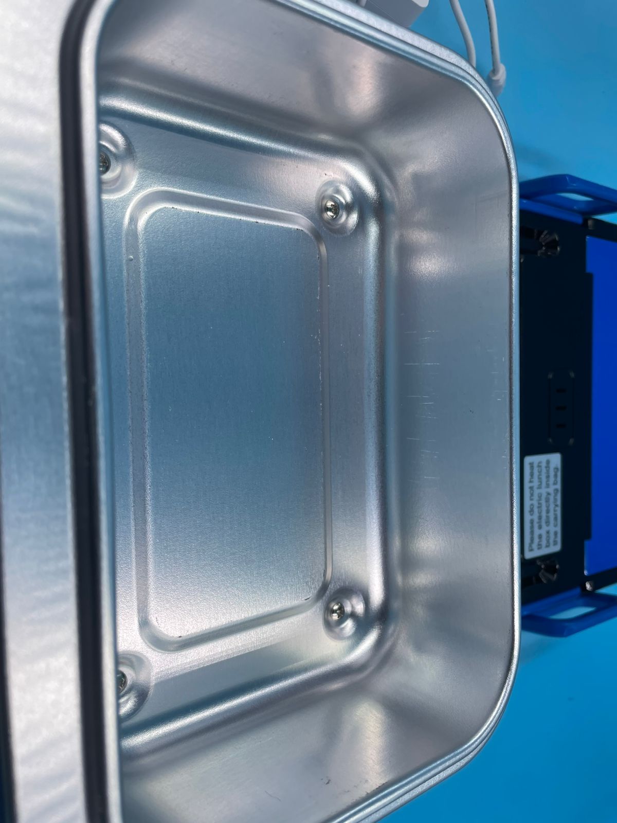 Caja de almuerzo eléctrica inalámbrica - Azul.