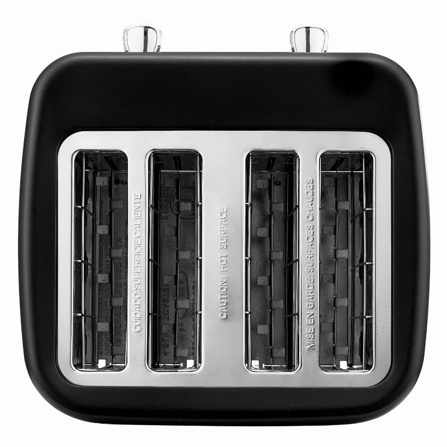 Bella Tostadora de 4 Rebanadas: Gris, 1480W, Plástico, 11,02" de Ancho, 1