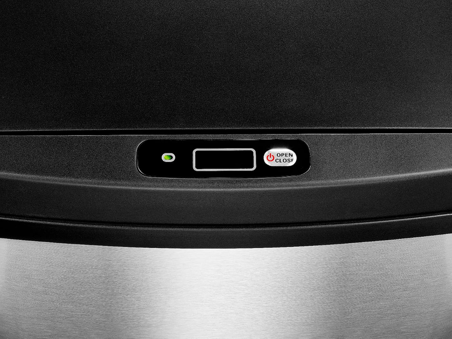 Basurero automático de 13 galones, Acero inoxidable, Insignia.(USADO).