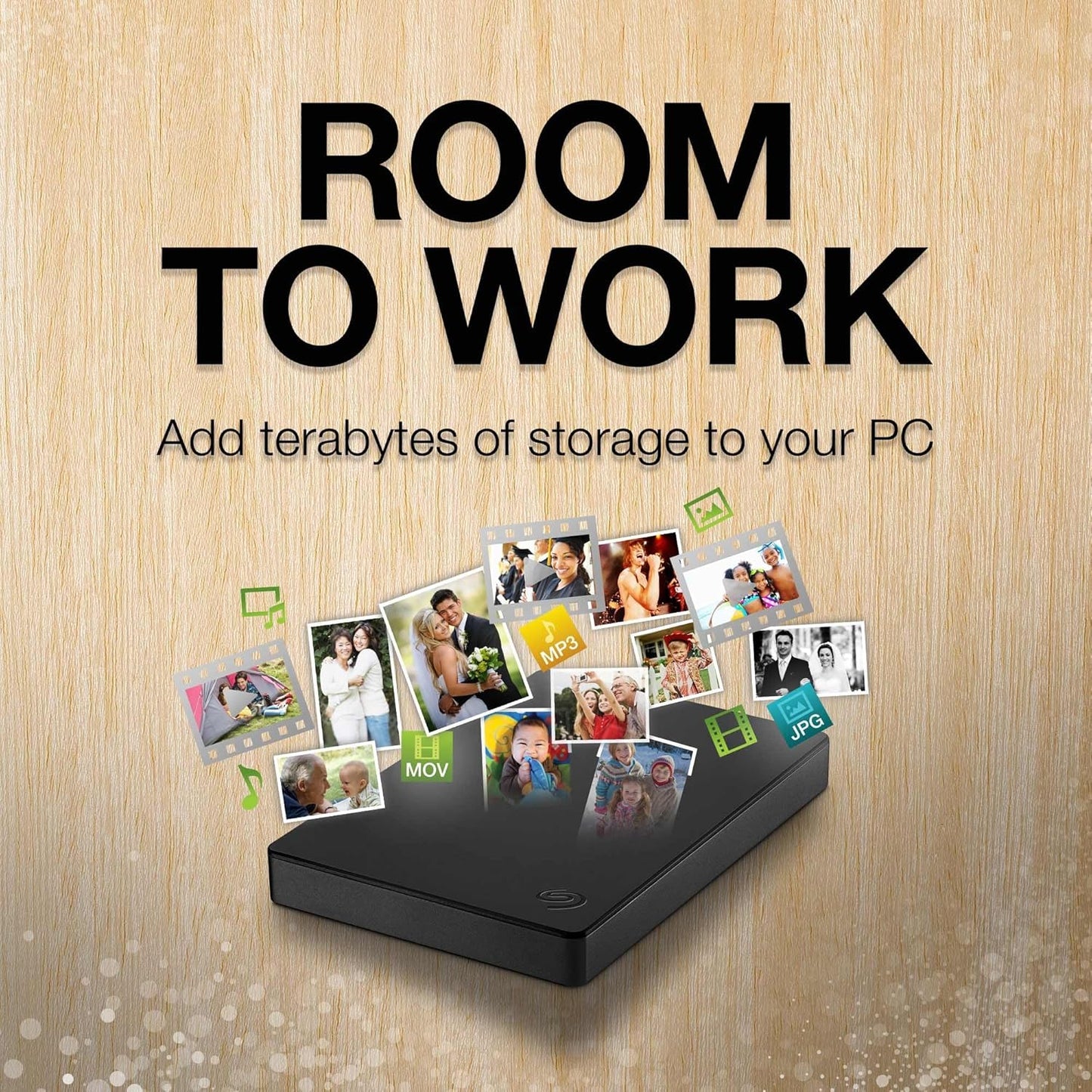 Seagate Portable Disco Duro Externo USB 3.0, Portátil, 2 TB