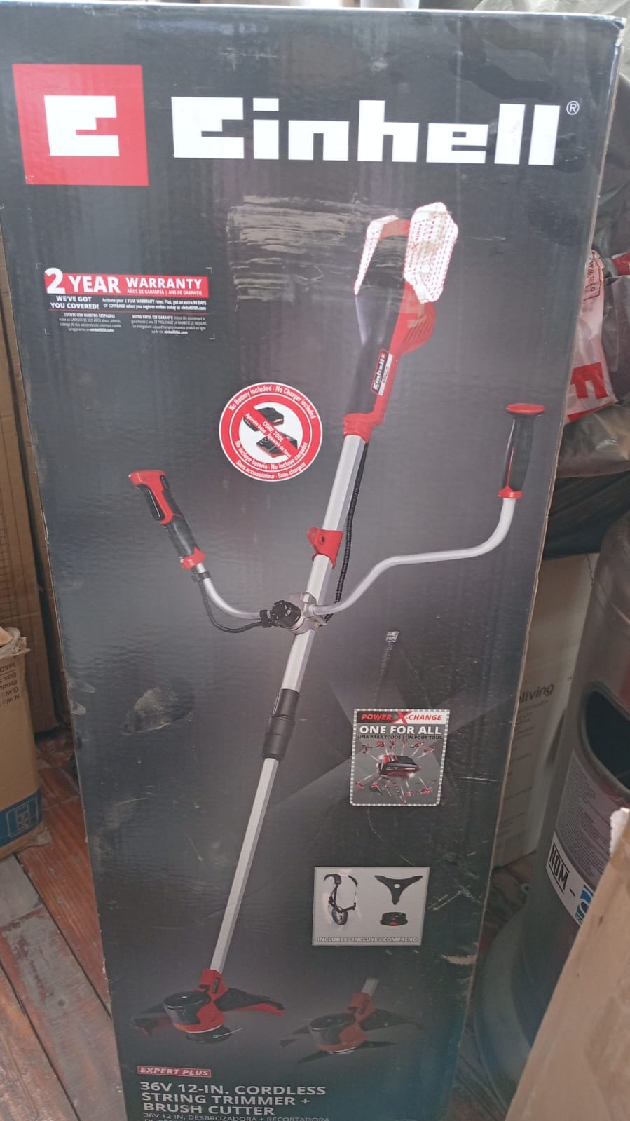 Cortadora de césped inalámbrica, Einhell, only tool