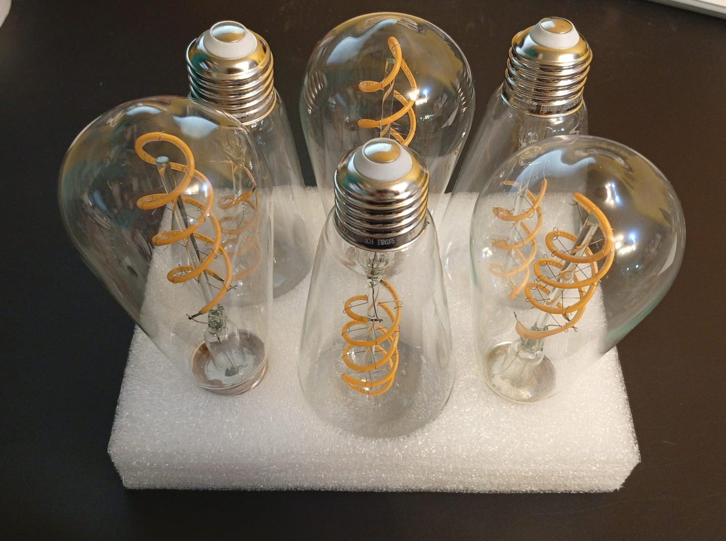 Bombillas LED Edison FLSNT, 40W, 6 pack, vintage, filamento espiral.
