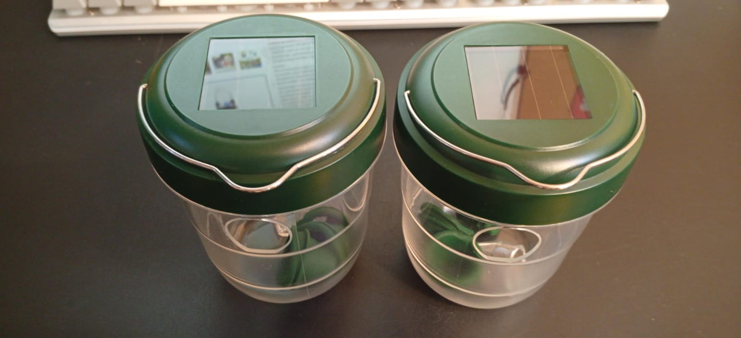 Trampas para avispas para colgar al aire libre, con energía solar.