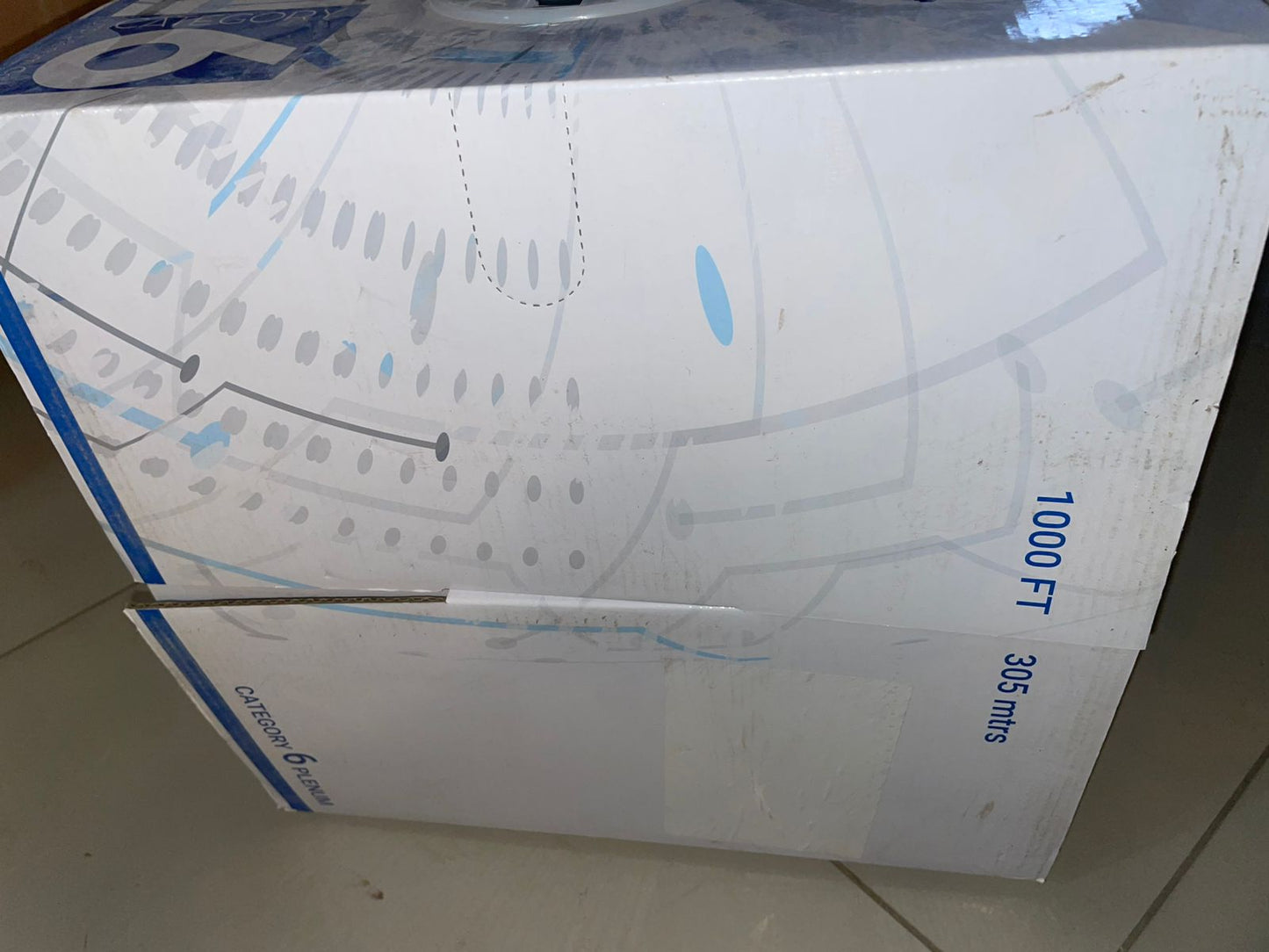 Cable Ethernet a granel CAT6 Plenum (CMP) de 1000 pies.