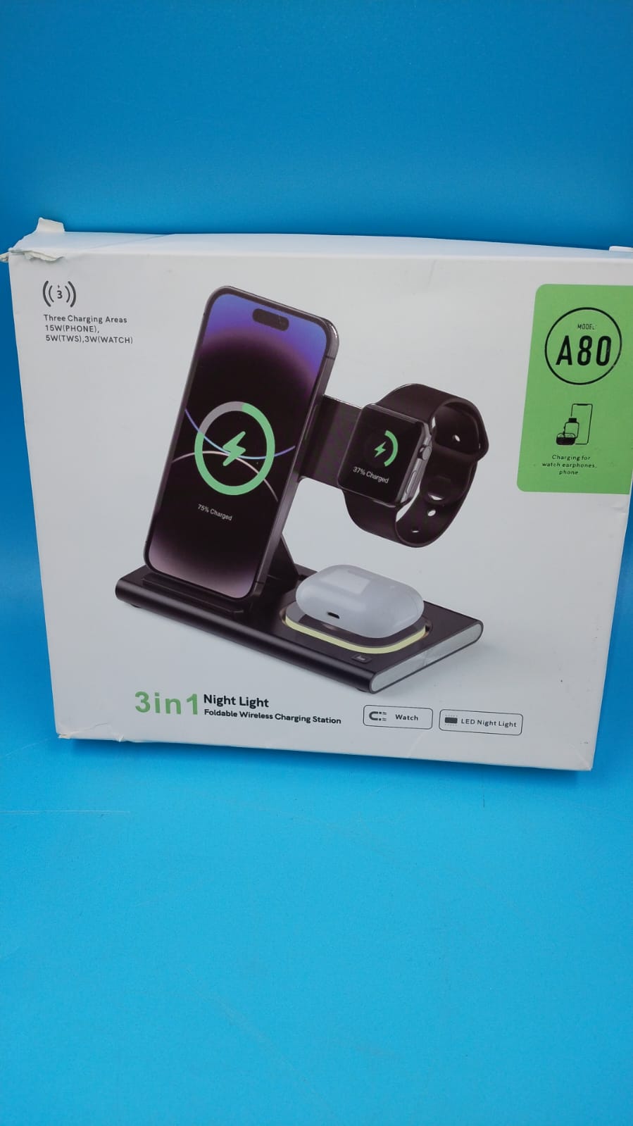 Cargador Magnético Inalámbrico 3 en 1 alta tecnología