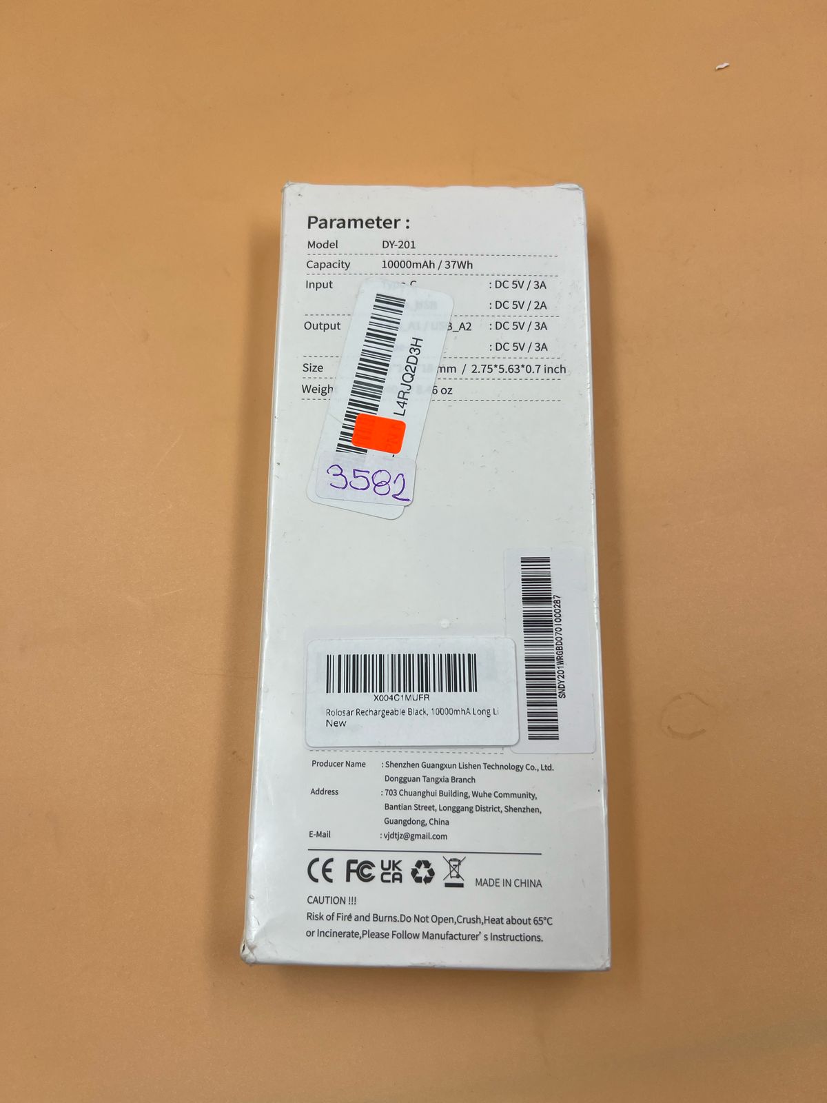 Cargador portátil de 10000 mAh carga rápida