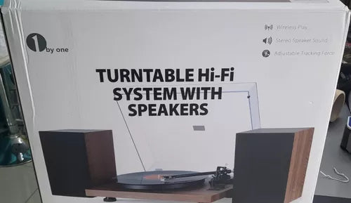 1 By One, Juego De Tocadiscos Bluetooth Con Altavoces Hi-fi