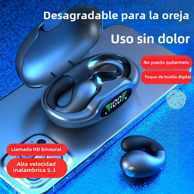 Auriculares de conducción ósea con Clip abierto para la oreja YYK-S19 (USADO)