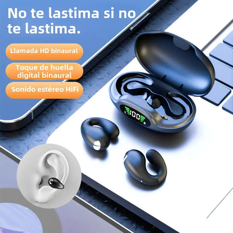 Auriculares de conducción ósea con Clip abierto para la oreja YYK-S19 (USADO)