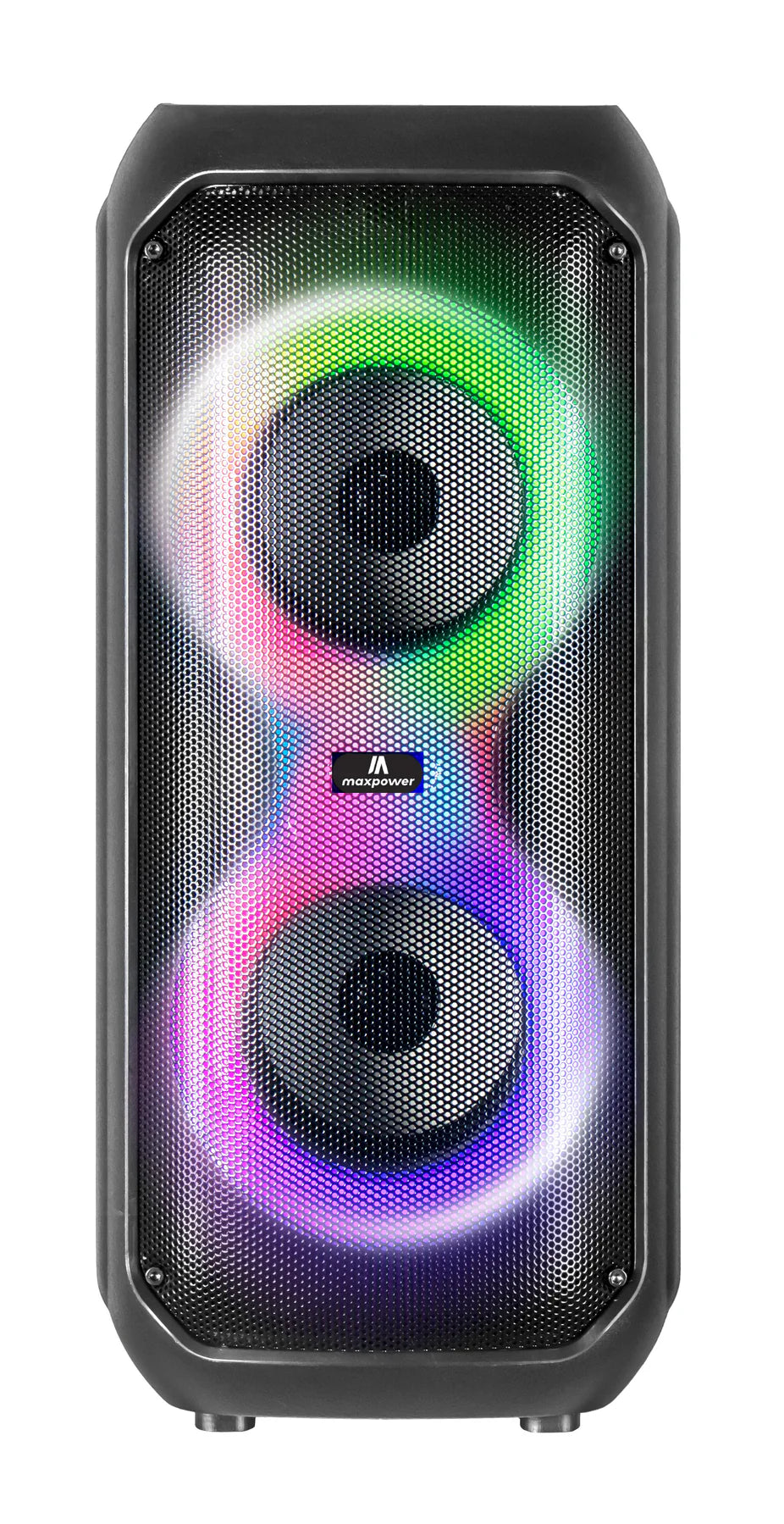 Altavoz Bluetooth, con micrófono y diferentes modos de luz LED.