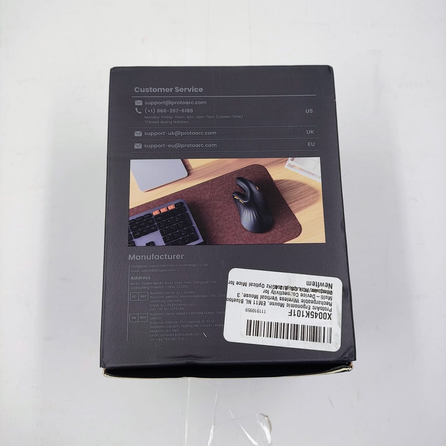 ProtoArc- Mouse Ergonomico Vertical Negro (USADO)