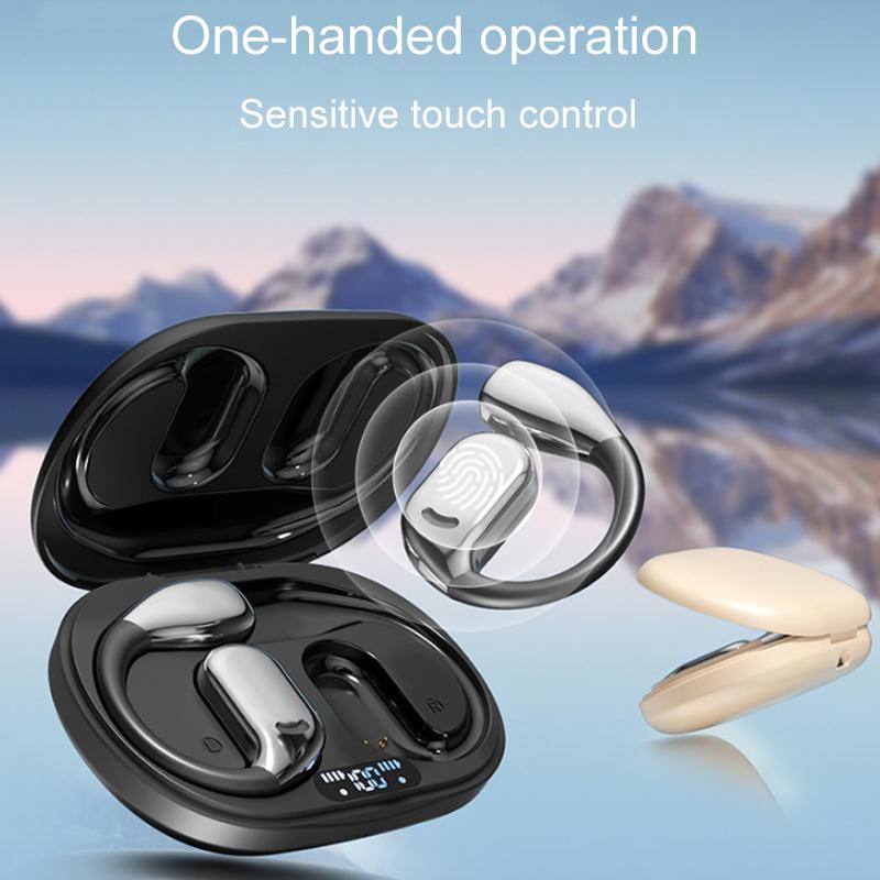 Auriculares inalámbricos Bluetooth M75 con pantalla digital.