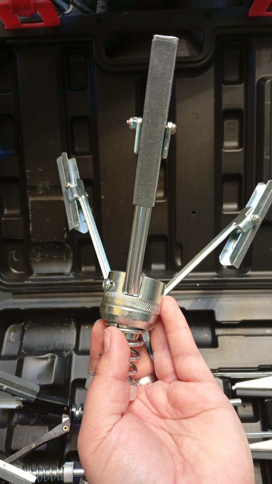 Kit de pulidores de cabezas de motor, de 3/4 a 7".(USADO)